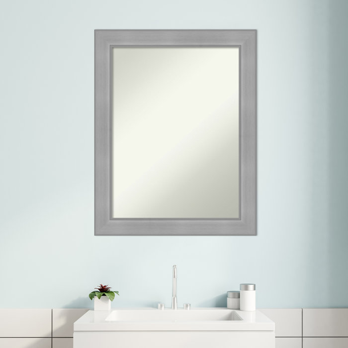 Latitude Run® Vista Brushed Nickel 22.25 in. x 28.25 in. Bathroom